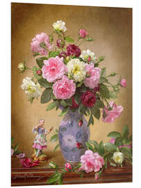 Foam board print Romantic Roses of Yesteryear