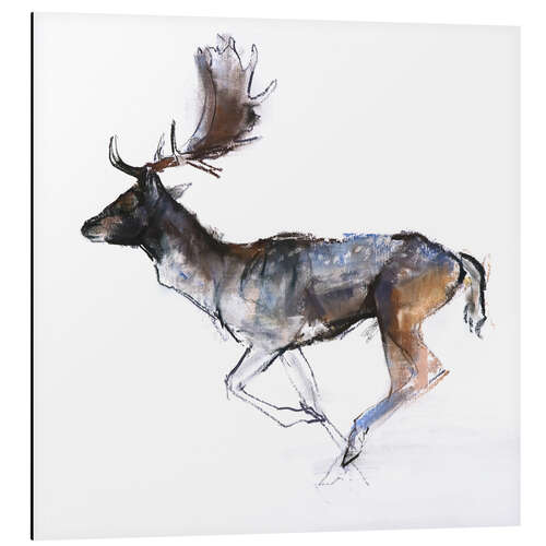 Tableau en aluminium Cerf galopant