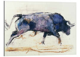 Magnettafel Galoppierender Stier