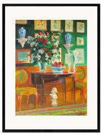 Impresión de arte enmarcada Sillas Verdes, 2003