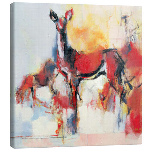 Canvas print Watching Deers