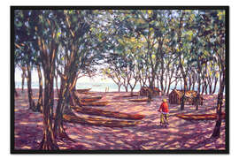 Gerahmter Kunstdruck Bootgarten, Kafountine, 1998