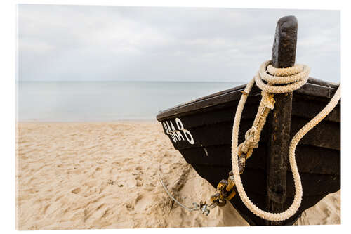 Acrylglas print Baabe Ruegen fishing boat