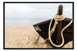 Gerahmter Kunstdruck Baabe Rügen Fischerboot