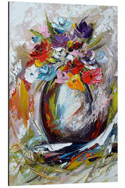 Stampa su alluminio Abstract flower vase II