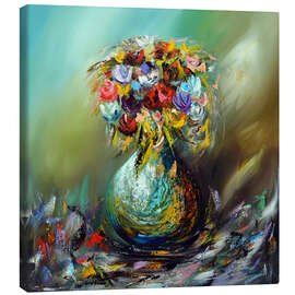 Canvas print Abstract flower vase I