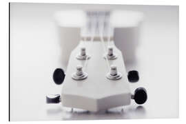 Magnettafel Gitarre Ukulele weiß