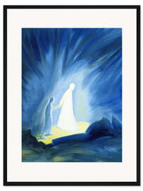 Gerahmter Kunstdruck Auch in der Dunkelheit ist Jesus bei uns, 1994