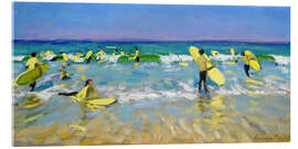 Tableau en verre acrylique Surf School at St. Ives