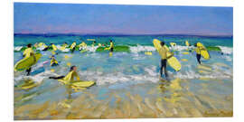 Foam board print Surf School at St. Ives