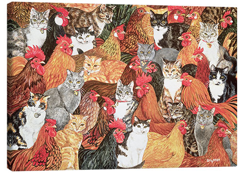 Canvas-taulu Chicken-Cats