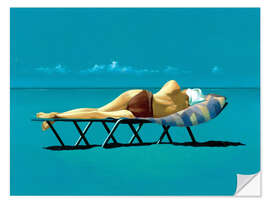Naklejka na ścianę Sunbathing - Simon Cook