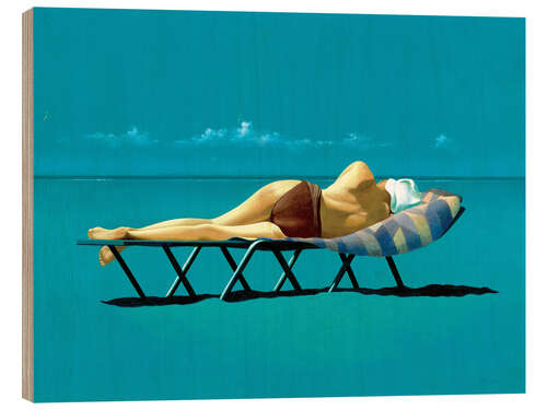 Obraz na drewnie Sunbathing