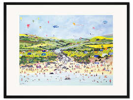 Gerahmter Kunstdruck Feiertage am Strand