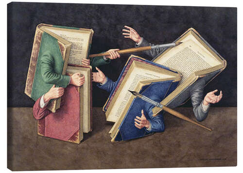 Leinwandbild Ein literarischer Joust