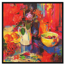 Gerahmter Kunstdruck Süße Rosen