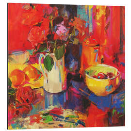 Magnettafel Süße Rosen