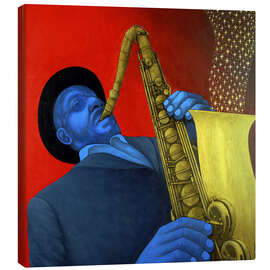 Canvas print Ben Webster plays saxophone - Larry Smart