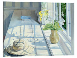 Aluminium print Still life in front of the window