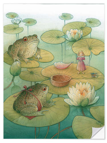 Wall sticker Thumbelina and the frogs, 2005