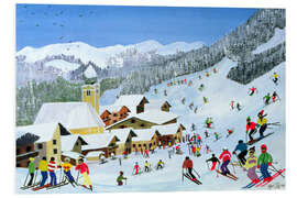 Foam board print Snow fun !, 1991