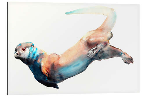 Aluminiumsbilde Drifting Sea Otter