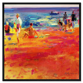 Gerahmter Kunstdruck Strandszene