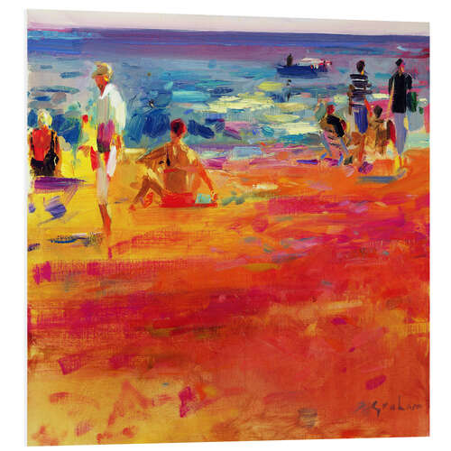 Foam board print Beach scene