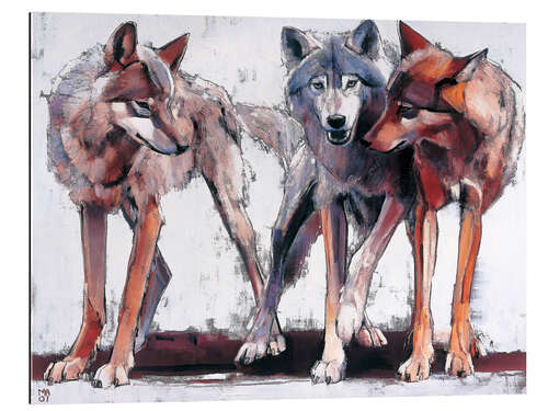 Galleritryk Pack of wolves