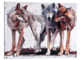 Gallery print Pack of wolves