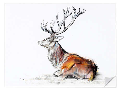 Sisustustarra Lying Stag