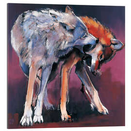 Gallery print Two Wolves