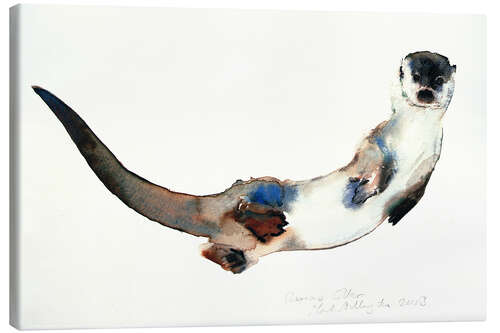 Canvas print sea otter