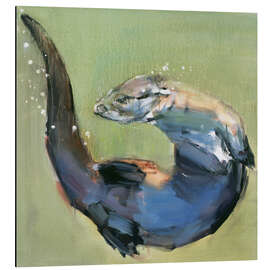 Magnettafel Otter dreht Pirouette