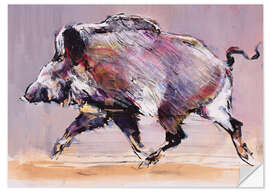 Wall sticker Running boar