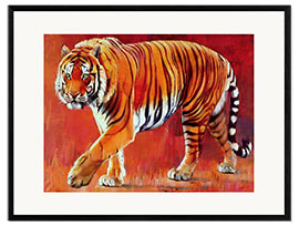 Impresión de arte enmarcada Bengal Tiger