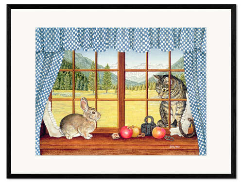 Impresión de arte enmarcada Rimrock Cottontail