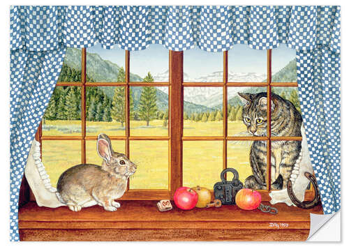 Selvklebende plakat Rimrock Cottontail