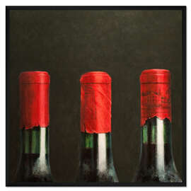 Gerahmter Kunstdruck Drei Weine, 2010