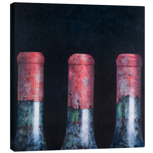 Canvas print Three dusty bottlenecks, 2012