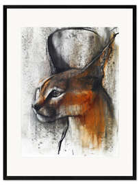 Inramat konsttryck Caracal Profile