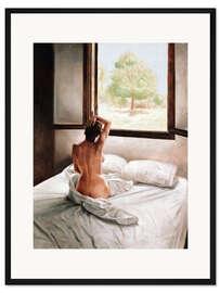 Gerahmter Kunstdruck Septembermorgen