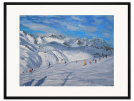 Gerahmter Kunstdruck Berggipfel, Tignes