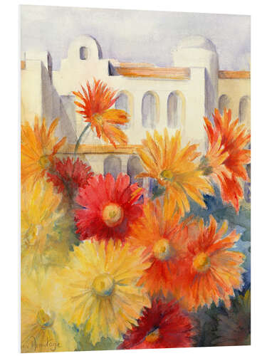 Quadro em PVC Gerberas