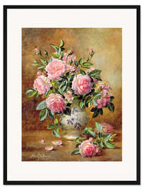 Gerahmter Kunstdruck Rosa Rosen