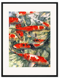 Gerahmter Kunstdruck Koi Carp