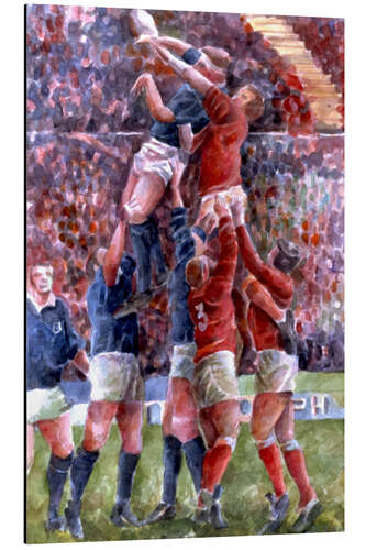 Aluminium print Rugby International, Wales V Scotland