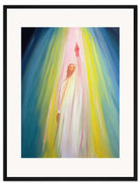 Gerahmter Kunstdruck Jesus Christ weist uns den Weg zum Gottvater, 1995