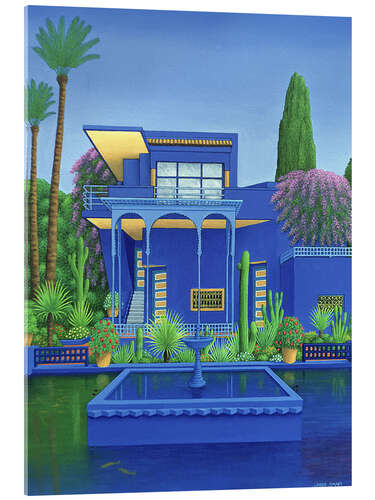 Acrylic print Majorelle Gardens, Marrakech