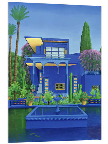 Foam board print Majorelle Gardens, Marrakech